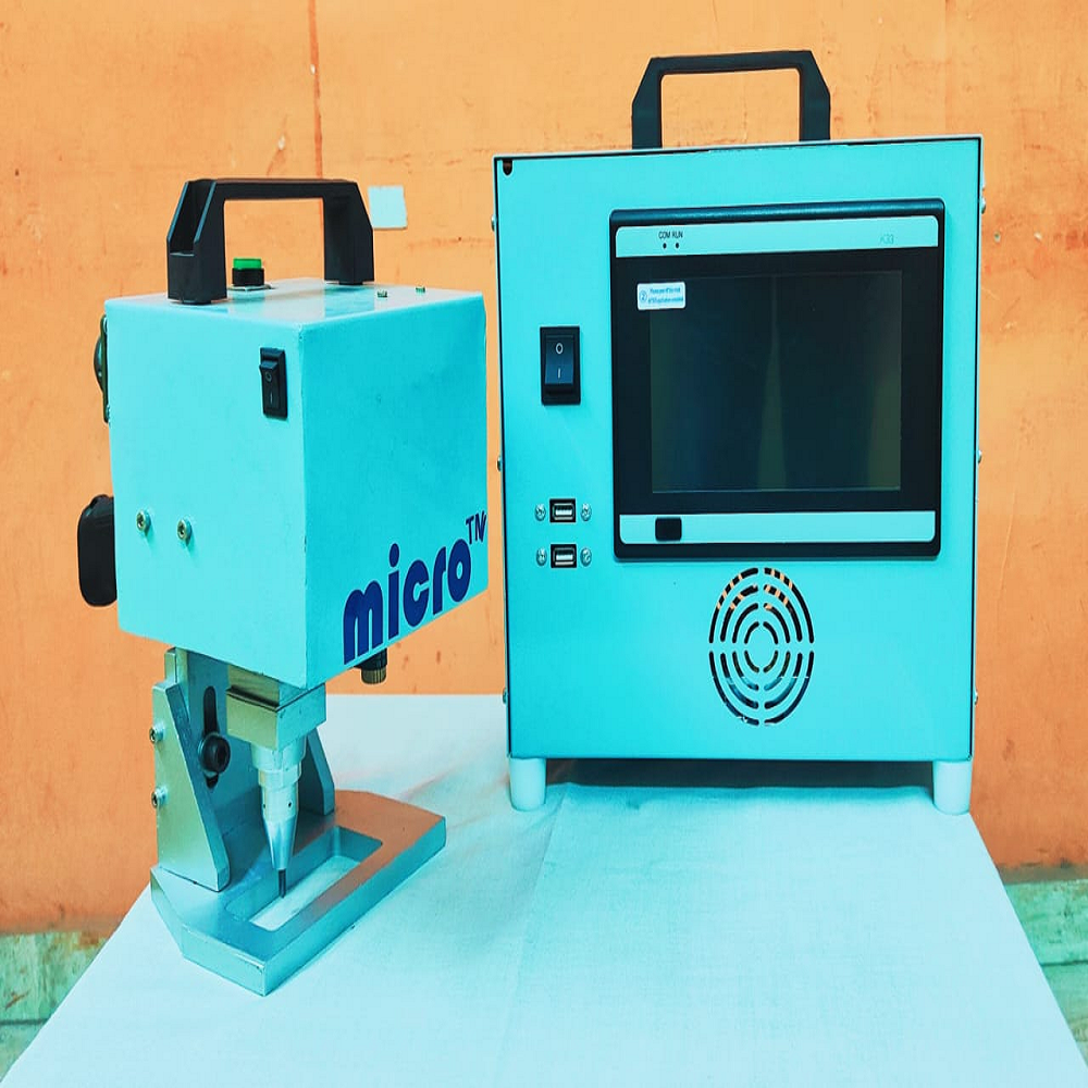 Mild Steel HANDHELD DOT PEEN MARKING MACHINE WITH DISPLAY, Air Power