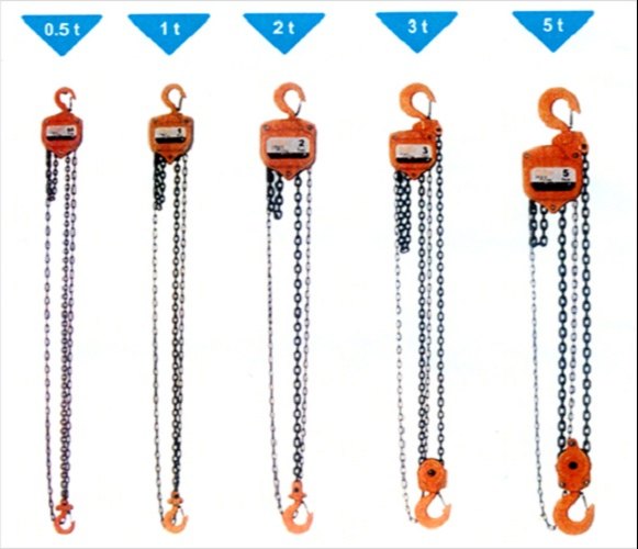 Mild Steel Manual Chain Pulley Block, For Lifting Platform, Capacity 5