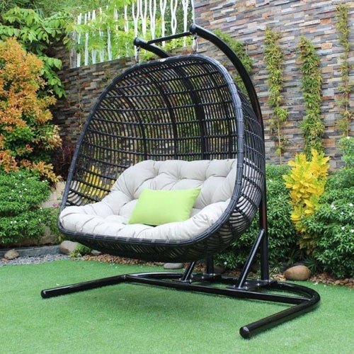 Mild Steel Modern Outdoor Basket Swing Chair, Seating Capacity: