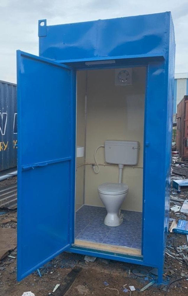 Mild Steel MS Portable Toilet Cabin, No. Of Compartments 1 Manufacturer & Seller in Bhubaneswar