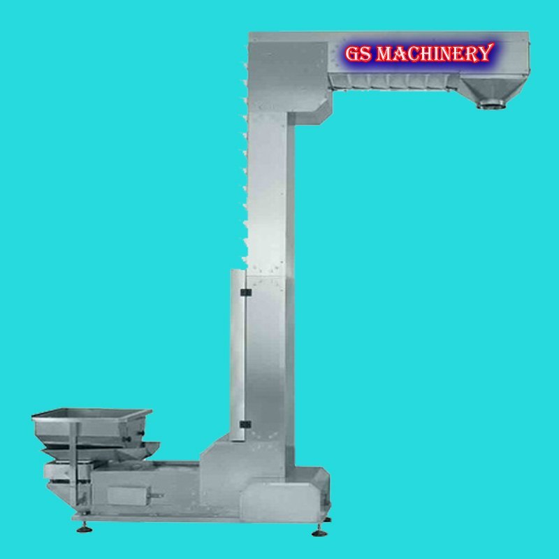 Mild Steel Z Type Bucket Elevator., Capacity 150 kg per feet