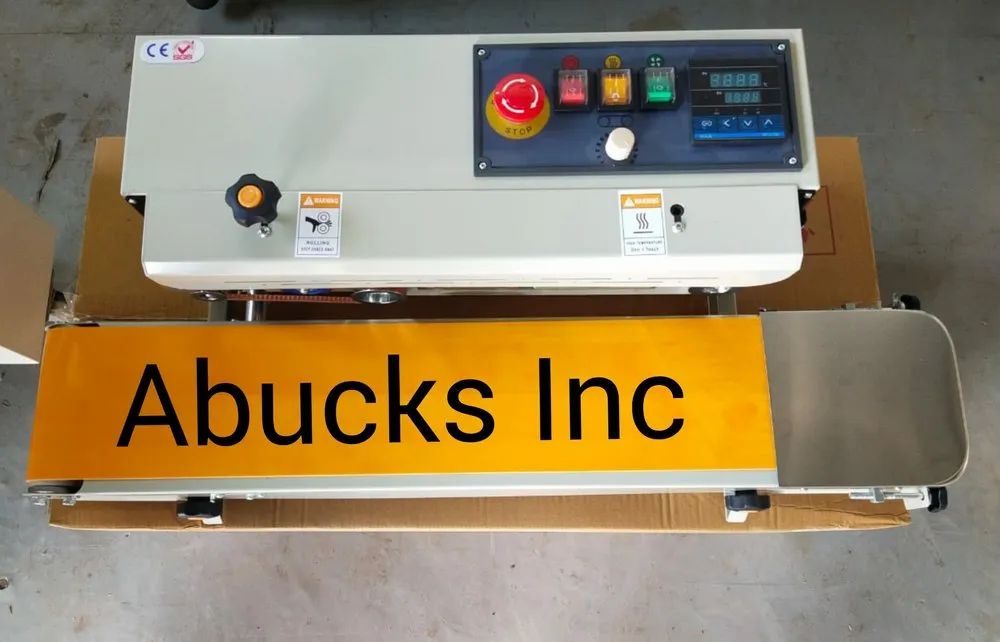 Nitrogen Flushing Nozzle Band Sealer Horizontal Mild Steel Body Machine