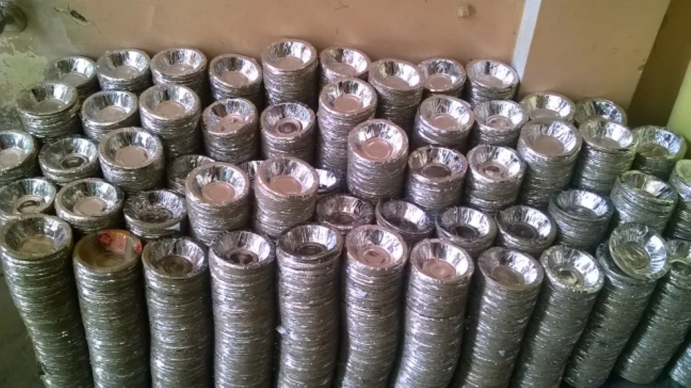 Paper Hand Press Dona Making Machine, Dona Size 6 Inches Manufacturer