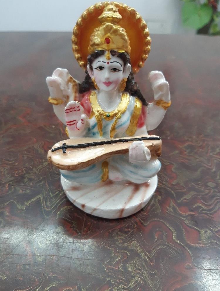 Polyresin Goddess Saraswati Figurine Manufacturer & Seller in Delhi