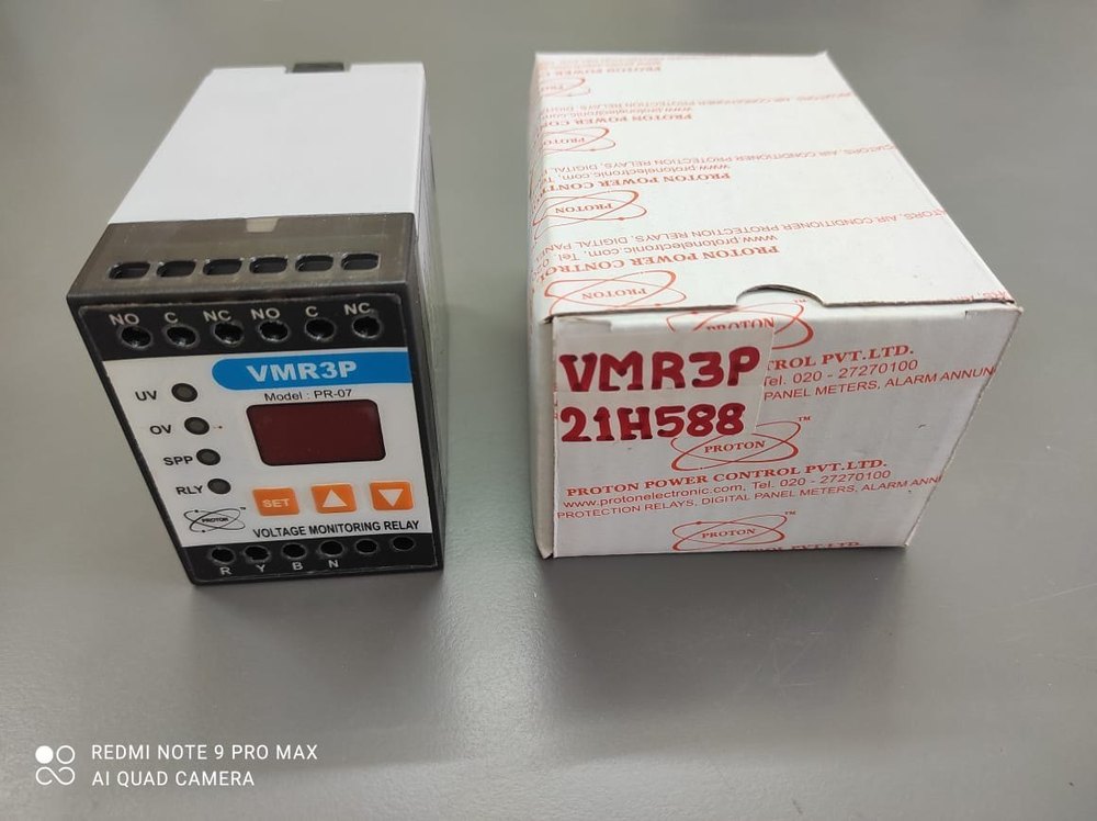 Proton 3ph Dinrail Mountable Voltage Monitoring Relay, Model Name