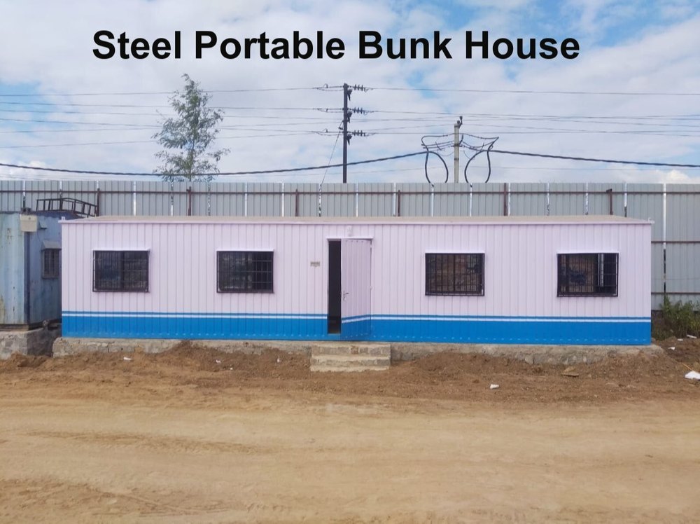 Rectangular Steel Portable Bunk House, For Construction Site in Hyderabad HINDUSTAN PORTABLE