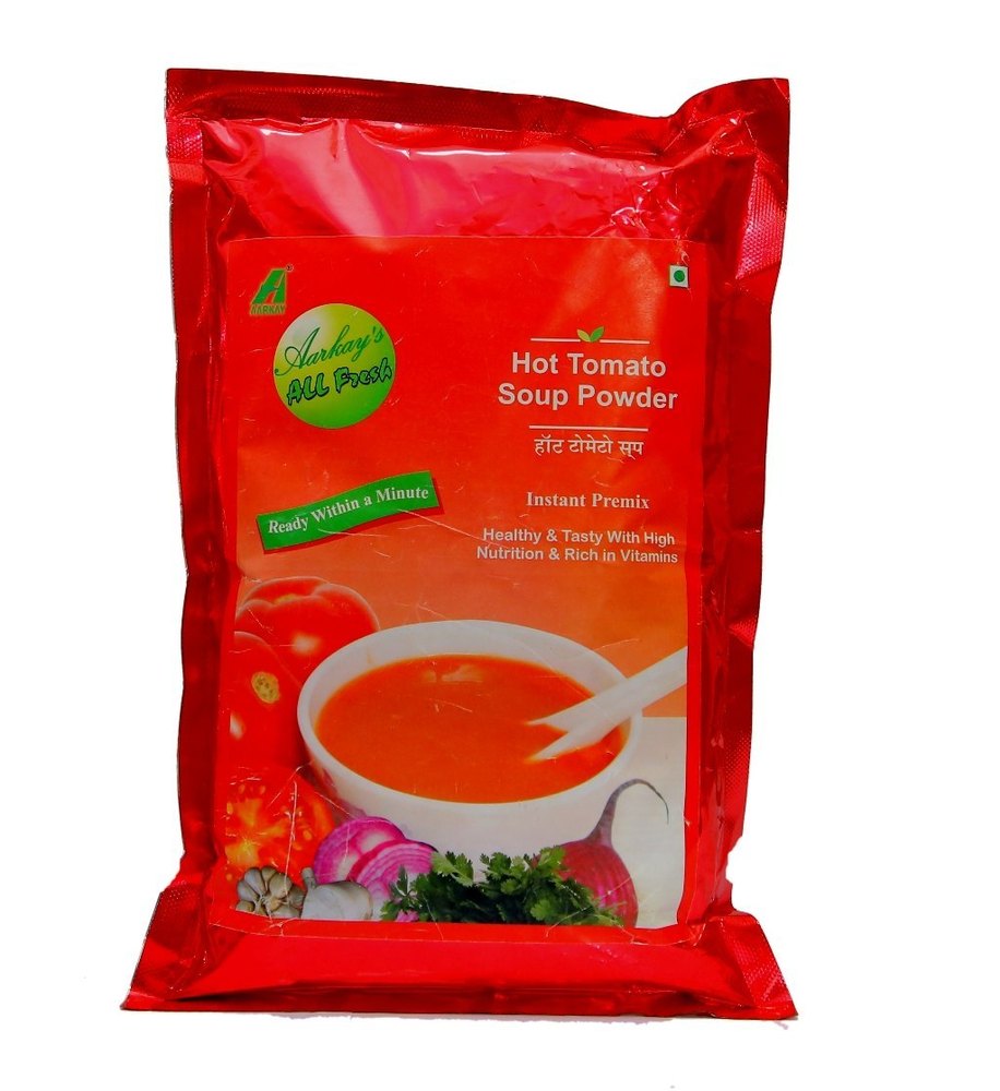 Red Aarkays Hot Tomato Soup Premix Powder, Packaging Type Packet