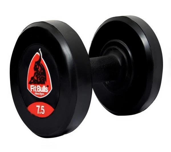 Rubber Fixed Weight Fitbulls Round Dumbbell With Pvc Grip in Meerut
