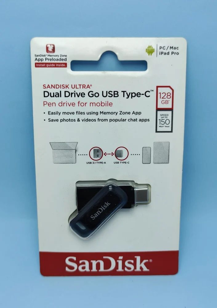 SanDisk Ultra Dual Type C 128GB OTG Pen drive SDDDC3-0128G-I35 Price in  mumbai, Maharashtra – ₹550 PREMIUM OFFICE SOLUTIONS