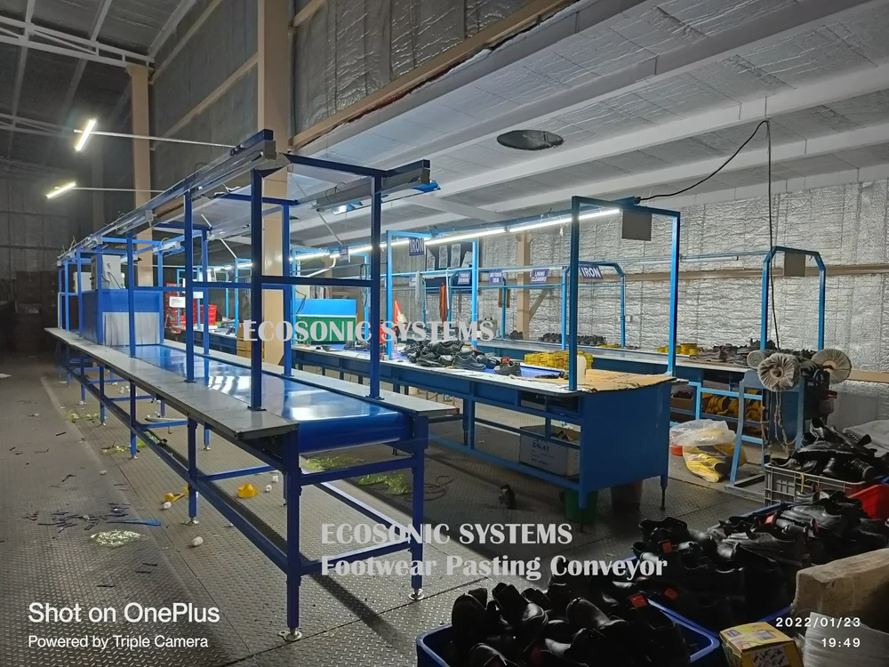 Shoe Pasting Conveyor Manufacturer Seller in NOIDA ECOSONIC