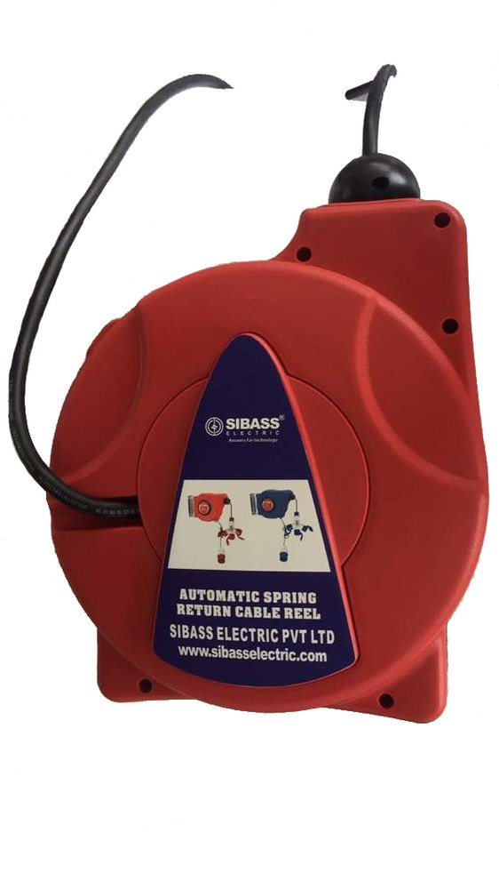 SIBASS Pvc Spring Return Cable Reel, Size 2.5 Sqmm X 3 Core Manufacturer & Seller in Chennai