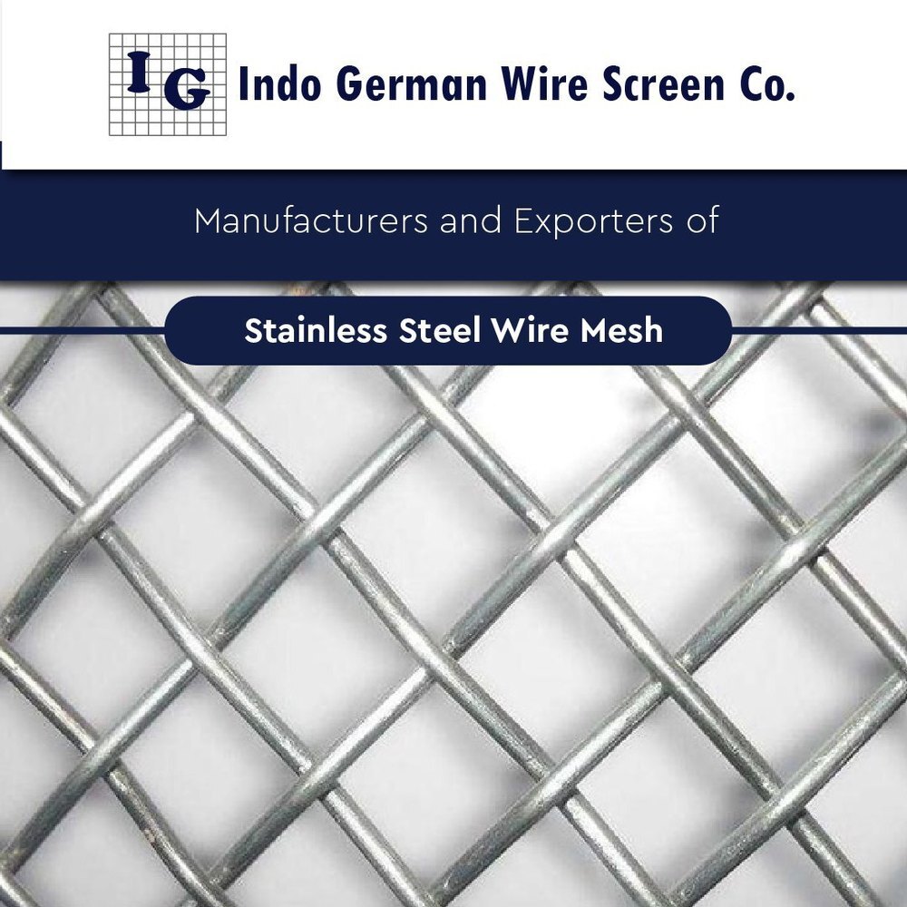 Silver Indo German Stainless Steel Wire Mesh For Industrial
