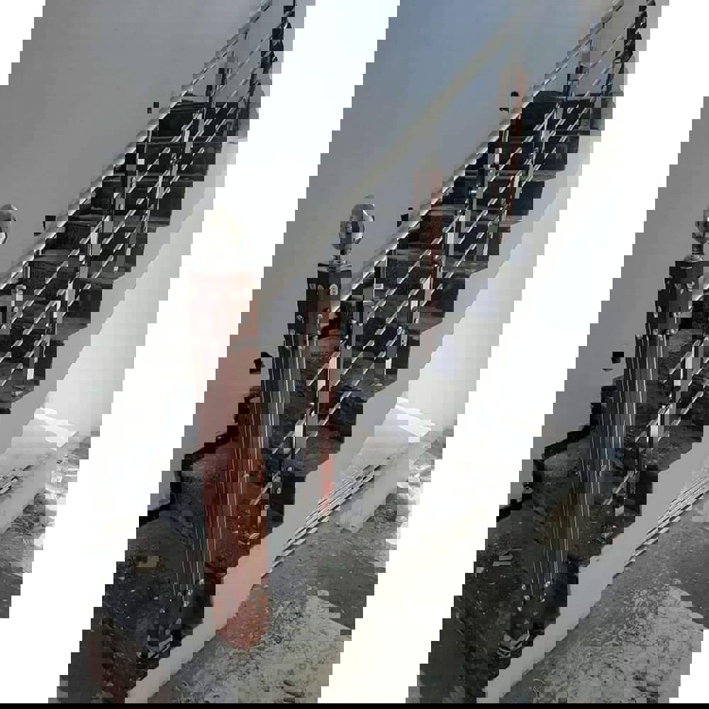 Silver Stainless Steel Bar Staircase Railing Manufacturer & Seller in Talwade Shri Ram Steel