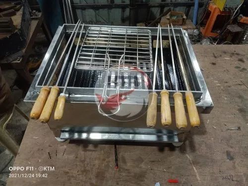 silver-stainless-steel-portable-charcoal-barbecue-for-restaurant-size