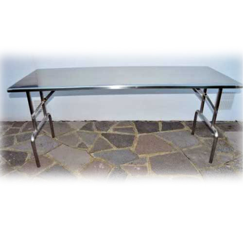 Silver Stainless Steel Tent Table, Size: 1500x450x800mm Price in