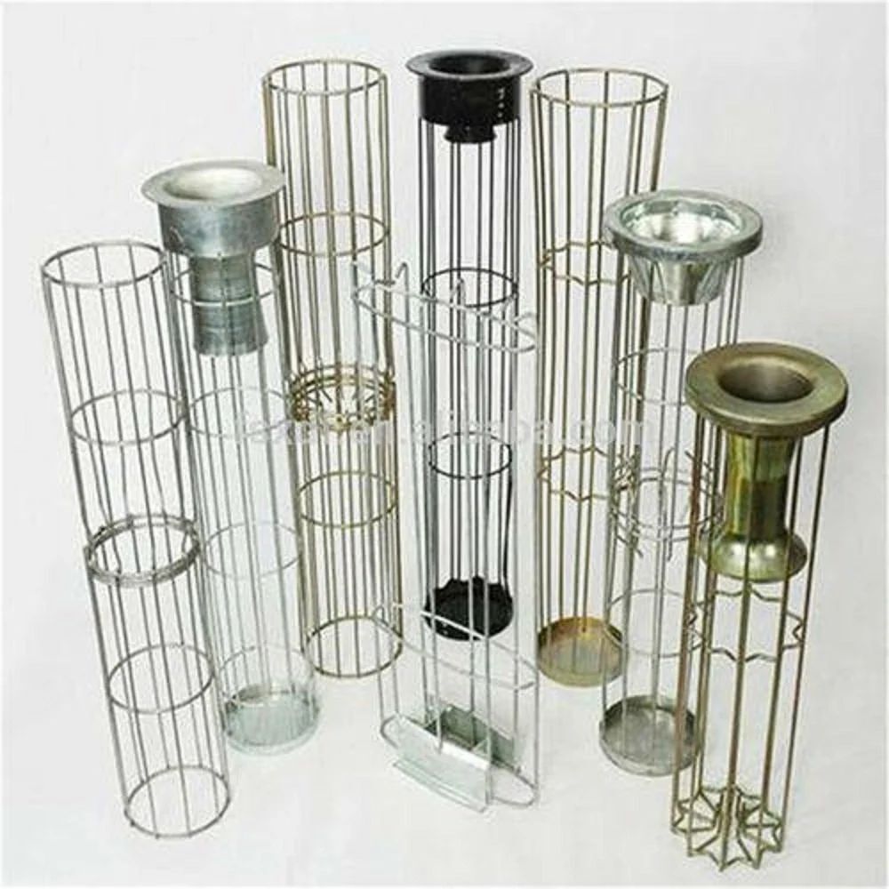 Silver Staniless Steel Filter Bag Cage, For Industrial