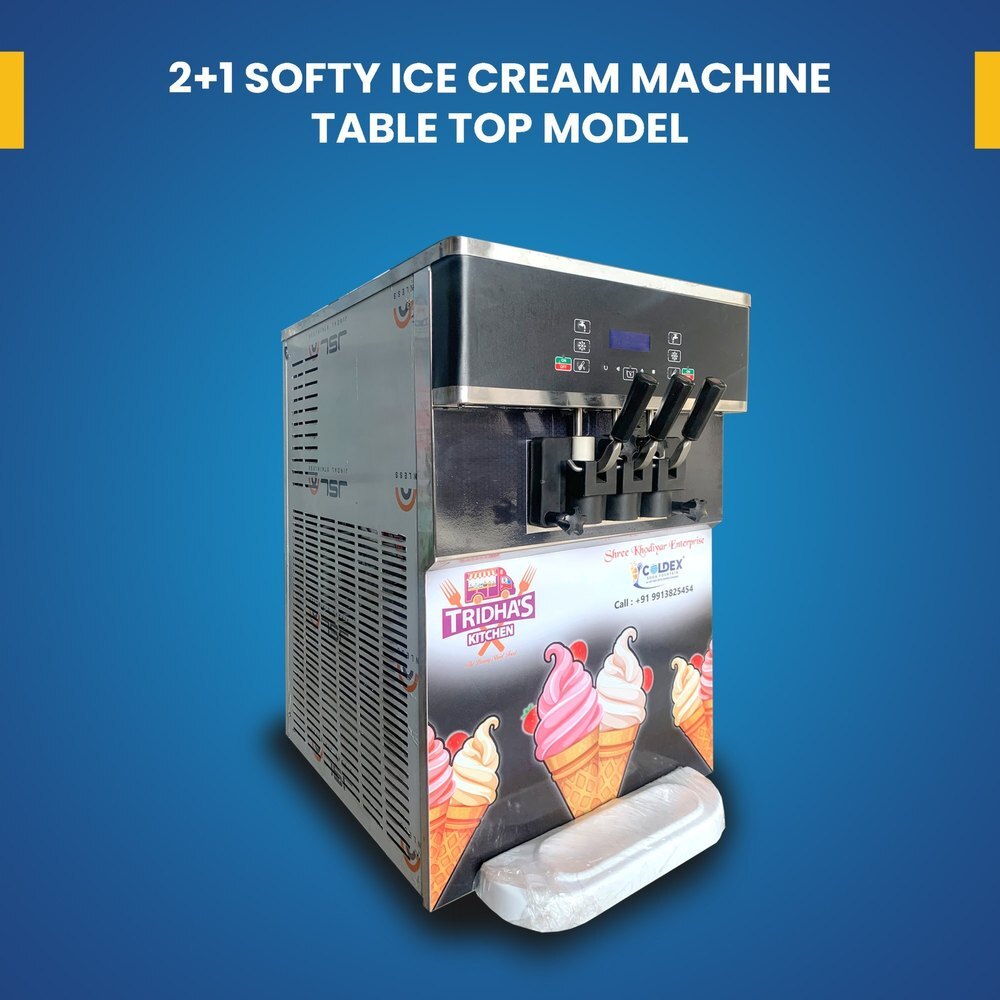Ss Softy Ice Cream Machines, Model Type Table Top Model Manufacturer & Seller in Patan coldex