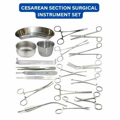 Stainless Steel Cesarean Section Surgical Instrument Set Manufacturer & Seller in Delhi