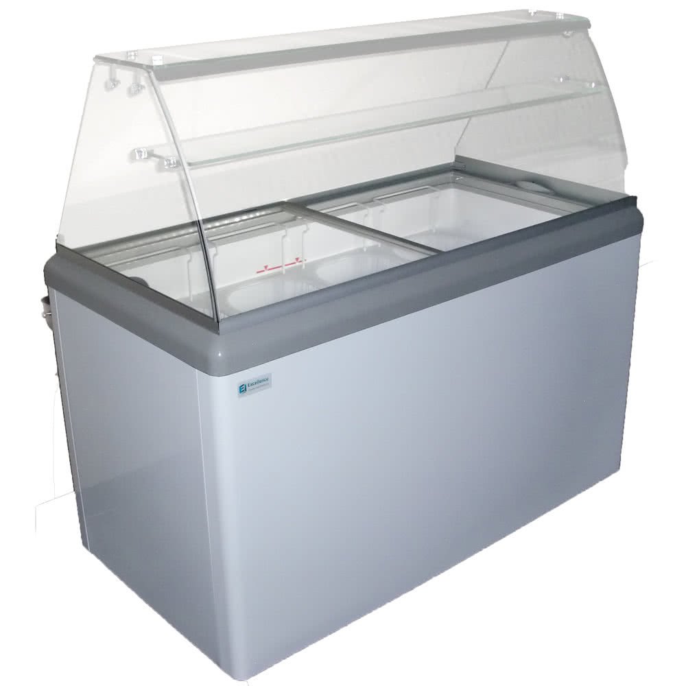 Stainless Steel Glass Top Ice Cream Freezers, Capacity 100 L, Top Open Door Manufacturer