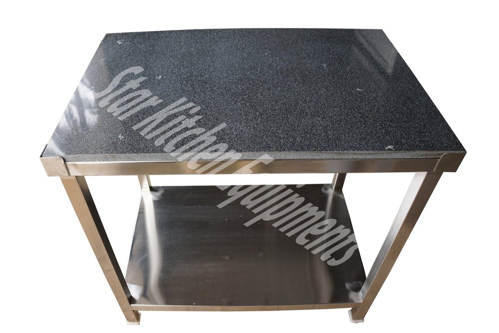 Stainless Steel Granite Top Work Table in Bengaluru Star Kitchen