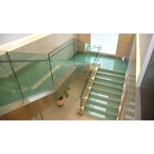Stainless Steel laminated Glass Railing, For Hotel in Faridabad Sahi