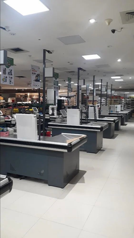 Stainless Steel Super Bazaar Cash Counter, For Supermarket Manufacturer & Seller in Mumbai