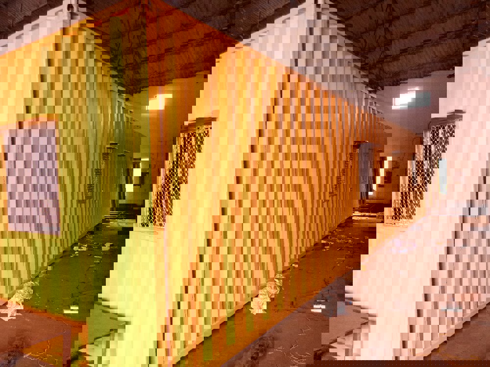 Steel Orange And White Portable Site Cabin Manufacturer & Seller in Kolkata SPINOVO PORTABLE