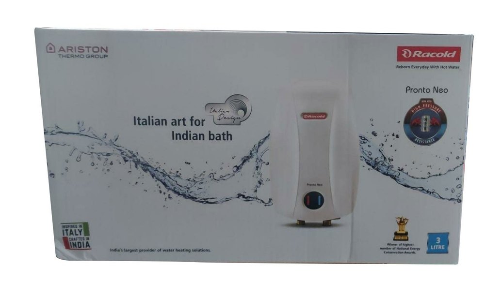 Storage Capacity(Litre): 3litre Racold Pronto Neo Electric Geyser