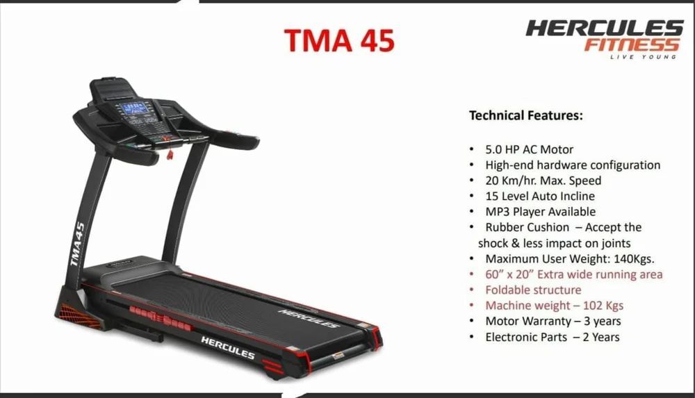 Treadmill Price in Navsari, Gujarat – ₹85,000 FITCARE