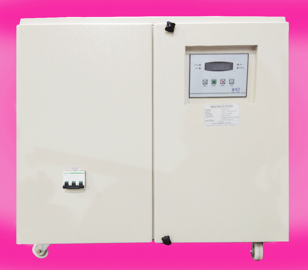 VCS Siemens Grey Servo Controlled Voltage Stabilizer, 350460 V Ac, Capacity 2 Kva 500 Kva