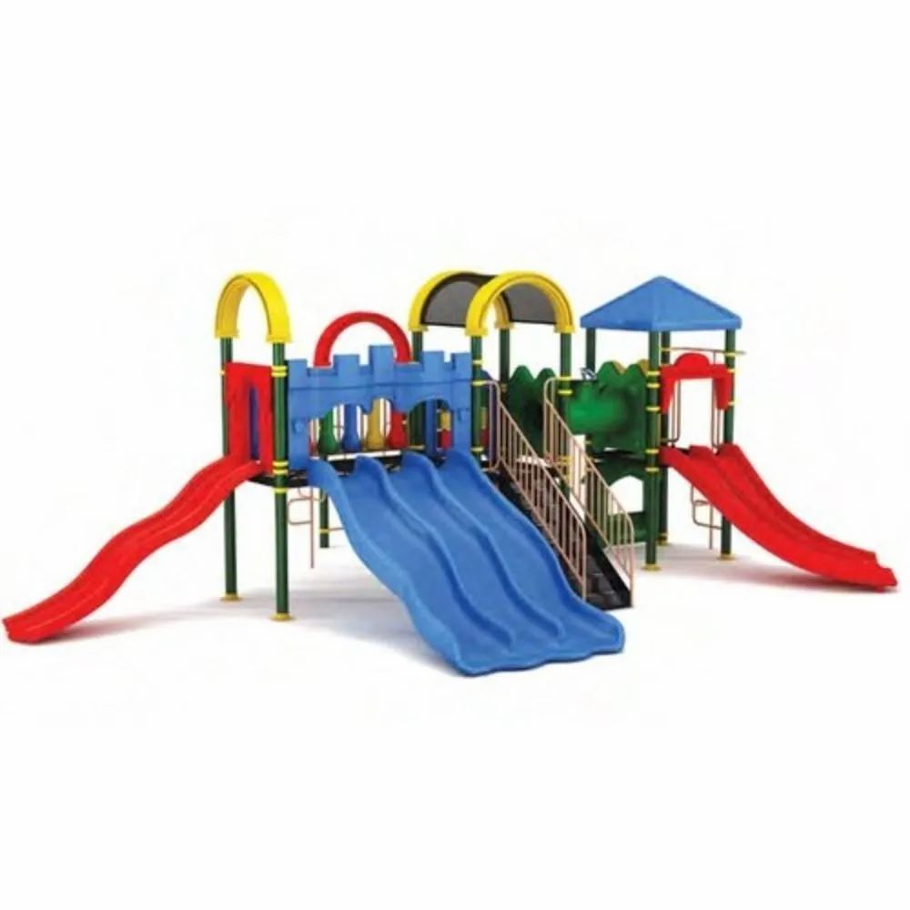 Wave Plastic Kids Outdoor Playground Slides, For Sliding Price in