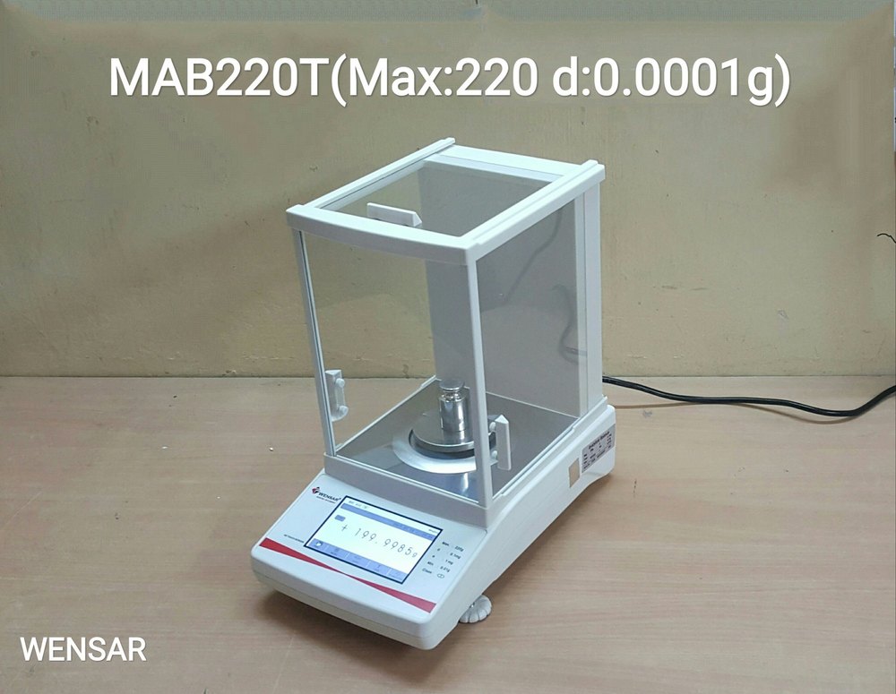 Wensar Laboratory Analytical Balance, Size Standard, Capacity 220gm