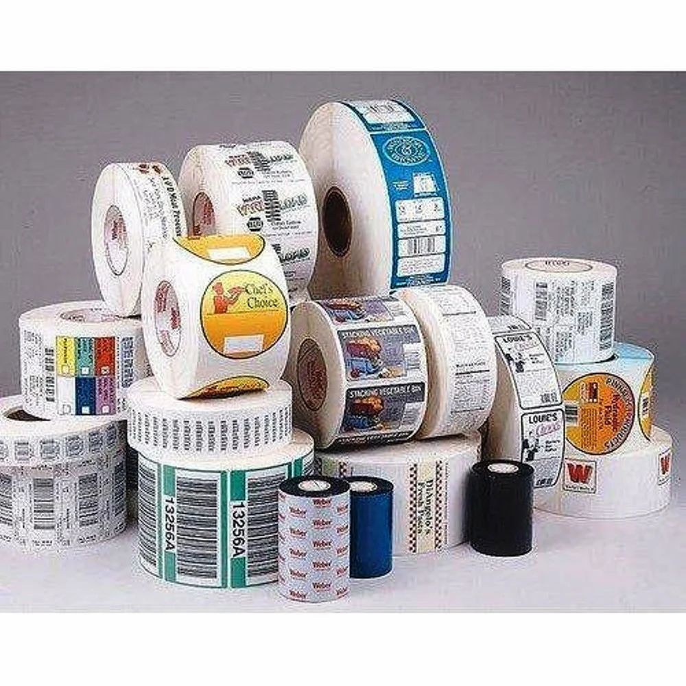Paper Labels Blank Plain Self Adhesive Paper Sticker Labels Size 50Mm X 25Mm 200 Pcs, 200 Labels