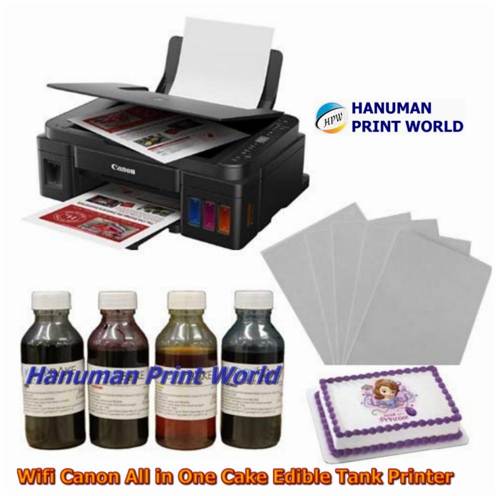WIFI Canon All In One Cake Edible Tank Printer Complete Set 4 Edible