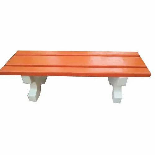 Without Arm Rest Seater Outdoor Concrete Bench, Without Back