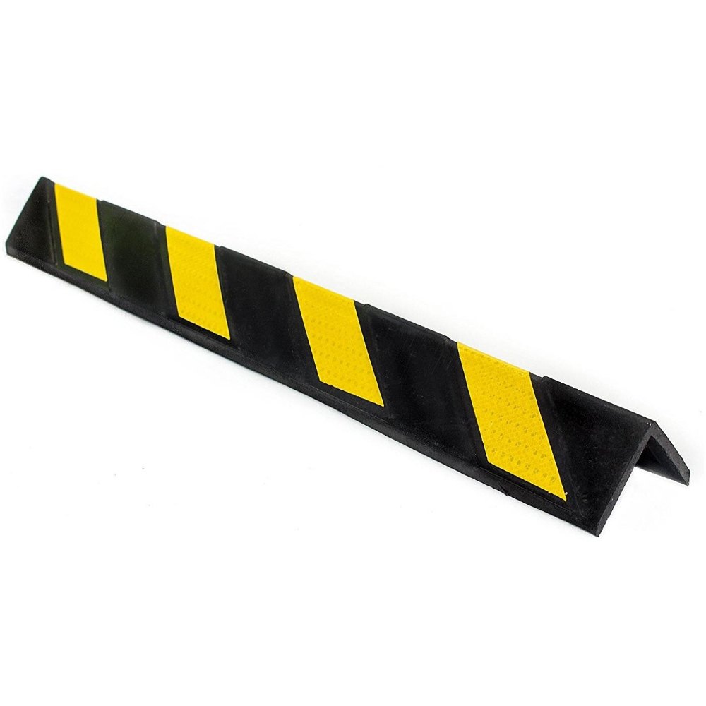 Yellow and Black Rubber Corner Guard, For Traffic Manufacturer & Seller