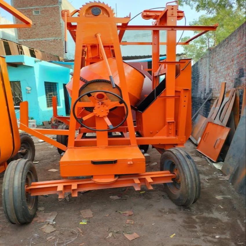 10 hp Diesel Two Pole Lift Mixer Machine, 1800kg, Capacity: 1 Bag Cement
