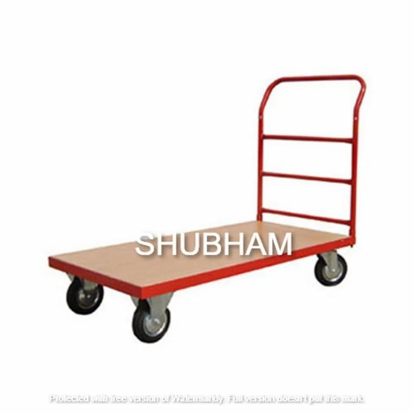 200-250 Kg Mild Steel Platform Trolley With Castor Wheels, for Material Handling