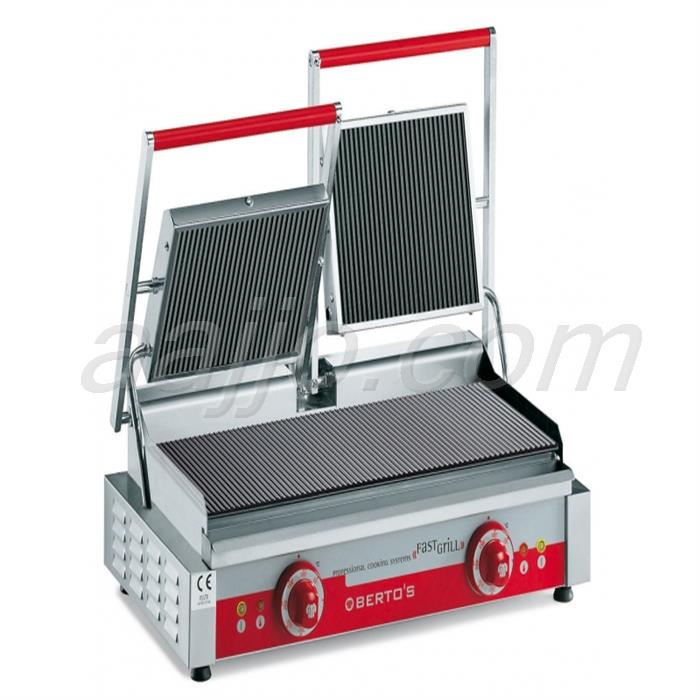 Silver Stainless Steel Frost Master Single Contact Grill, For Commercial, Size: 370x305x190mm