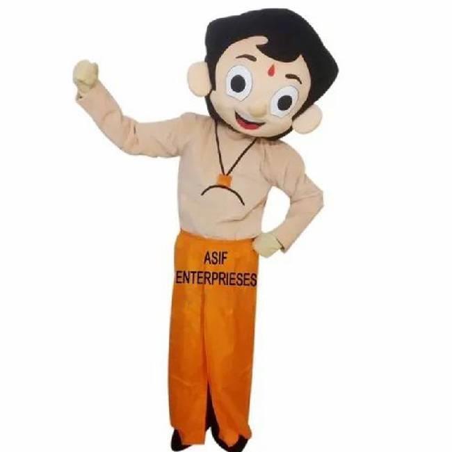Plain Chhota Bheem Mascot Costume Dress, Size: 6FT