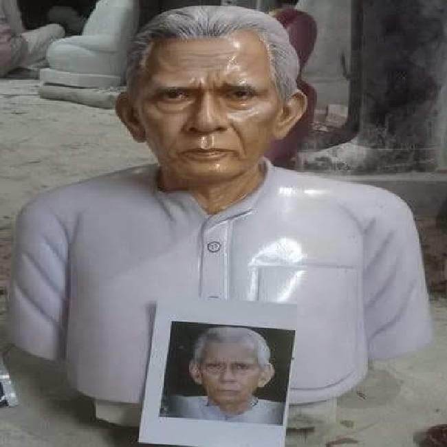 White Half Marble Human bust statue 2 feet