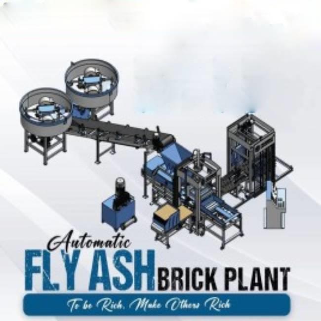 Automatic Fly Ash Brick Press Machine, 1000-1500 bricks per hour