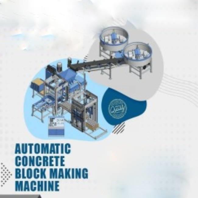 Concrete Block Making Machine, Automatic