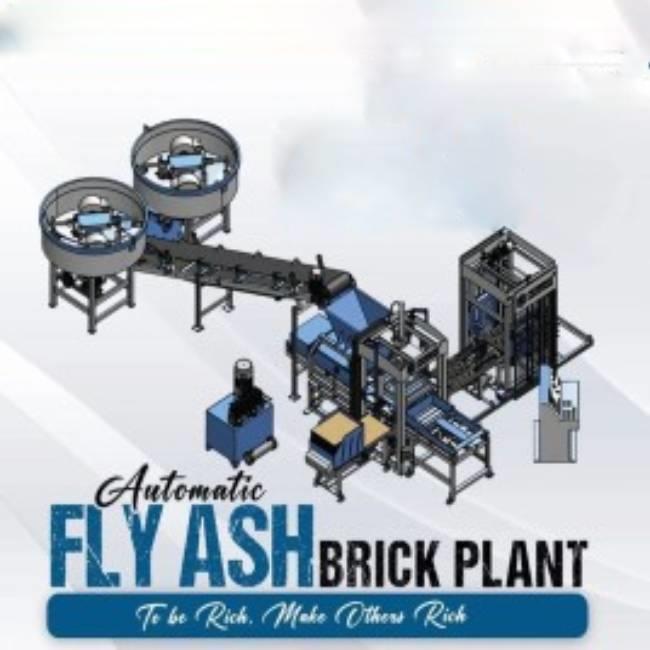 Solid Automatic Fly Ash Bricks Plant, 15000-17000 / Hour