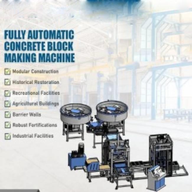 Solid Concrete Block Making Machine