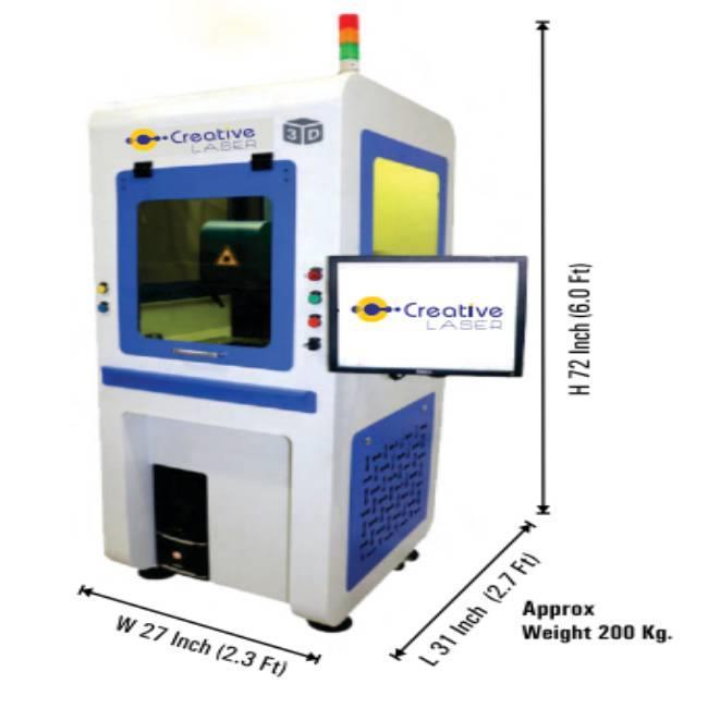 3 D Metal / Die Laser Engraving Machine