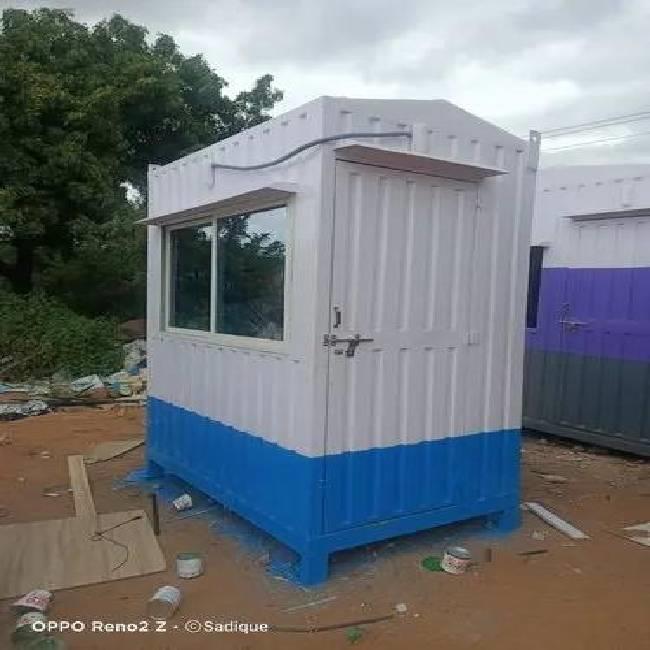 6x4 security cabin with 1 window