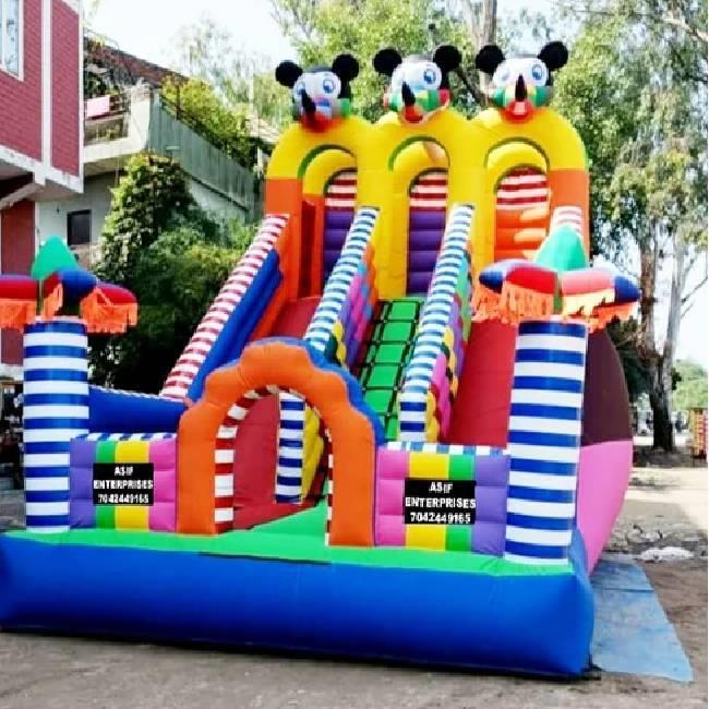 Park Mickey Mouse Slide Inflatable Bounce
