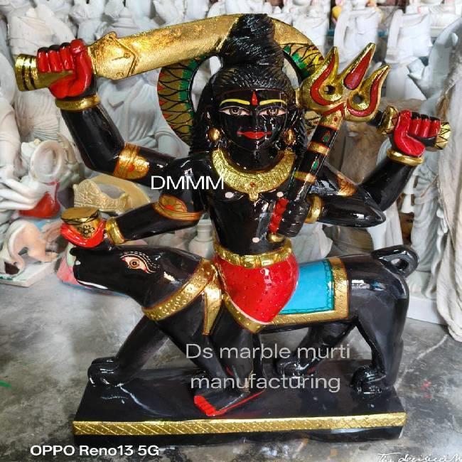 Kaal Bhairav (bheruji) Marble Murti 15 inch