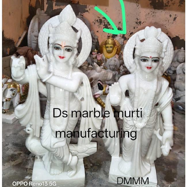 Radha Krishna makrana Marble Murti